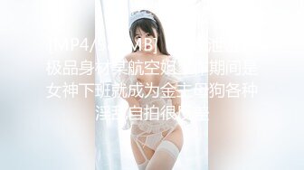 [MP4/580MB]《云盘泄密》极品身材某航空姐工作期间是女神下班就成为金主母狗各种淫乱自拍很反差