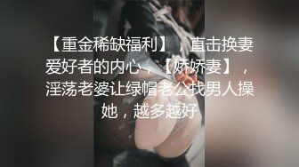 【重金稀缺福利】，直击换妻爱好者的内心，【娇娇妻】，淫荡老婆让绿帽老公找男人操她，越多越好